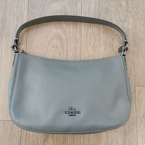 Coach Pebbled Leather Chelsea Bag in Gray